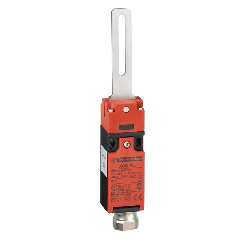 Guard switch, Safety switches XCS, XCSPL, straight lever, centred, 1NC+1 NO -1/2"NPT Must Have