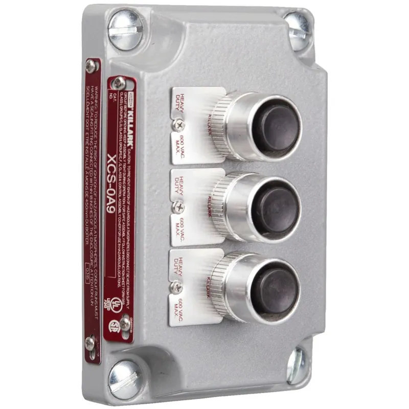 Flash Sale Control Station, XCS Series, 3 Black, Push Button Cover, Device, Nameplates,3NO/3NC