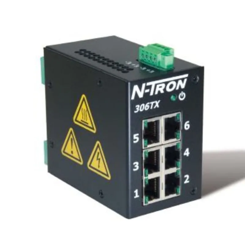 Ethernet Switch, 6 Port, Unmanaged, 10-30VDC, 10/100BaseTX Sale