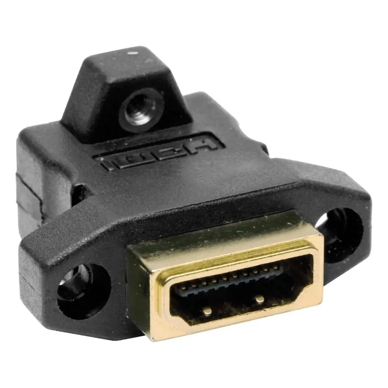 HDMI Connector, Feedthrough, IMB/ISFB, Black Professional Grade