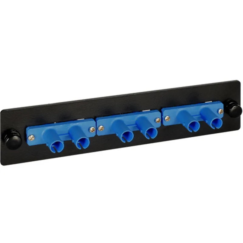 Handmade ADAPTER PANEL 6-SIMPLEX ST CERAMIC BLACK