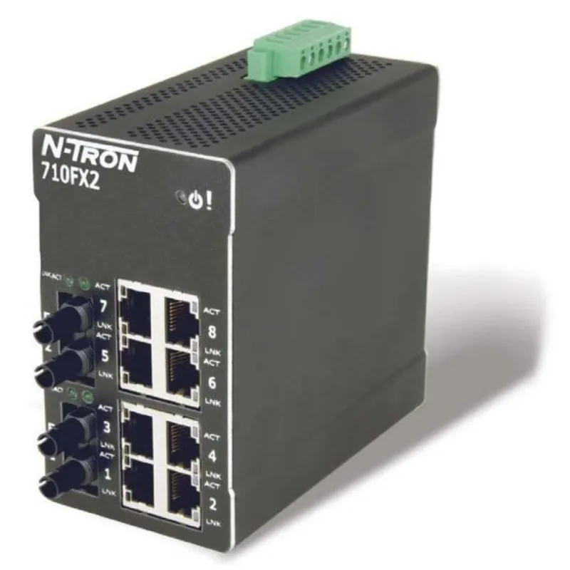 Hassle-Free Returns Ethernet Switch, 10 Port, 8 10/100BASETX, 2 100BASEFX Fiber Ports