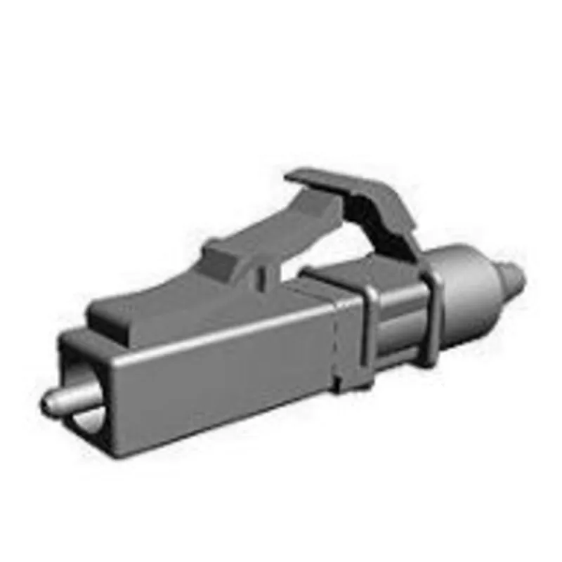 Budget LC Connector, Multi-Mode, Simplex, LightCrimp +, Aqua/Beige, 125 um