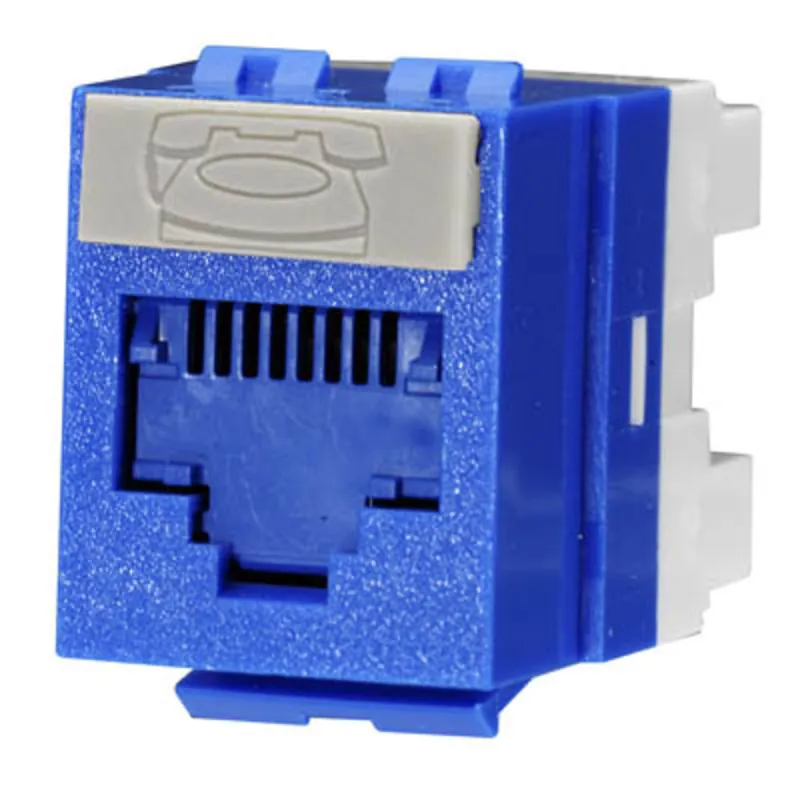 Weekend Sale Snap In Connector, PowerCat 6, DG Jack, Cat 6, 568A/B, Blue