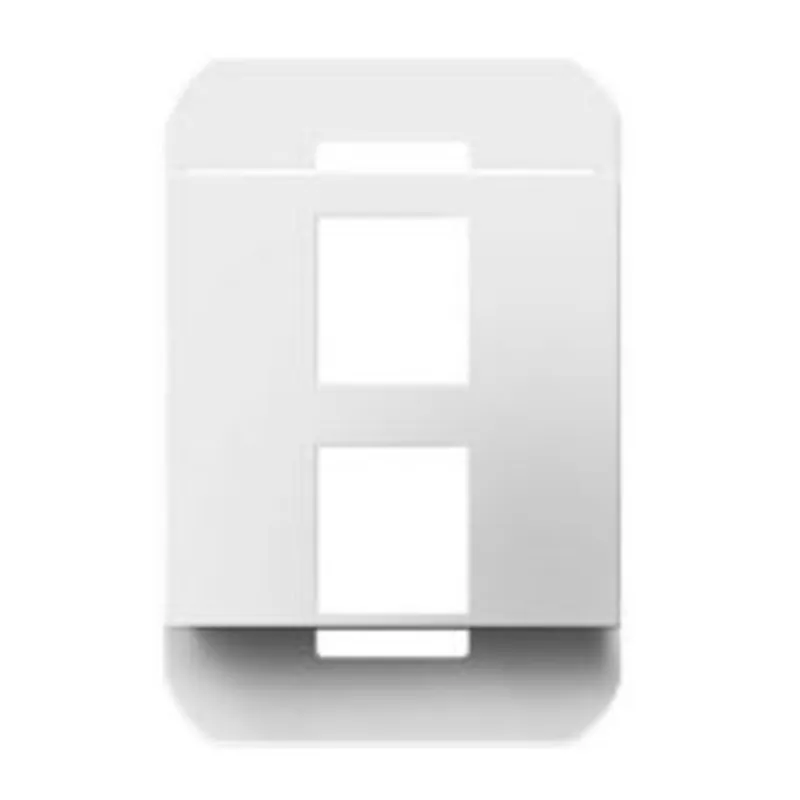 Multimedia Outlet, Adorne, 2 Port, 1 Gang, Insert Frame, White Mega Sale