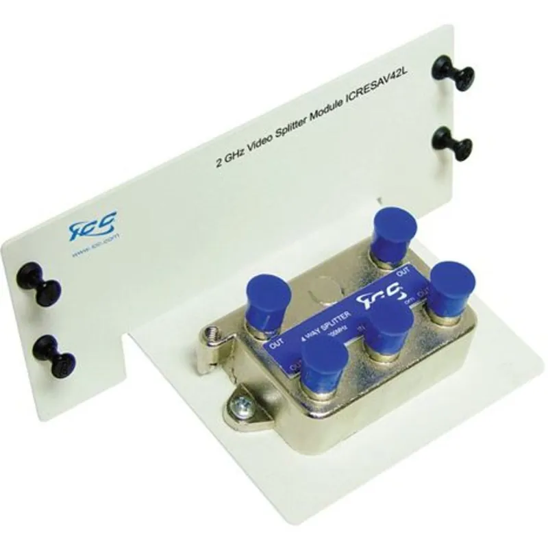 Splitter, 4-Way, Video, 2 GHz, Residential, Panel Mount Brand New