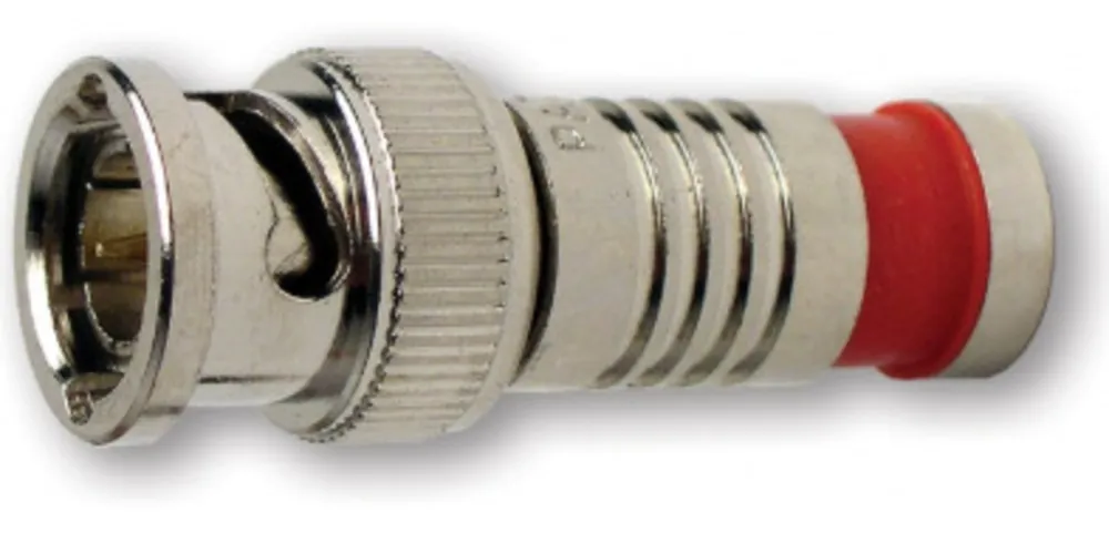 Clearance BNC RG6Q COMPRESSION NICKEL PL. (BULK 1EA.) PKG 2