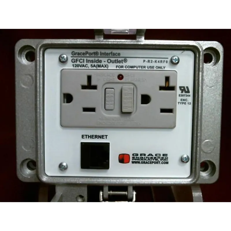 Holiday Sale Programming Port, Cat 5e Ethernet, GFCI, 15A, 120VAC, Type 4-IP65