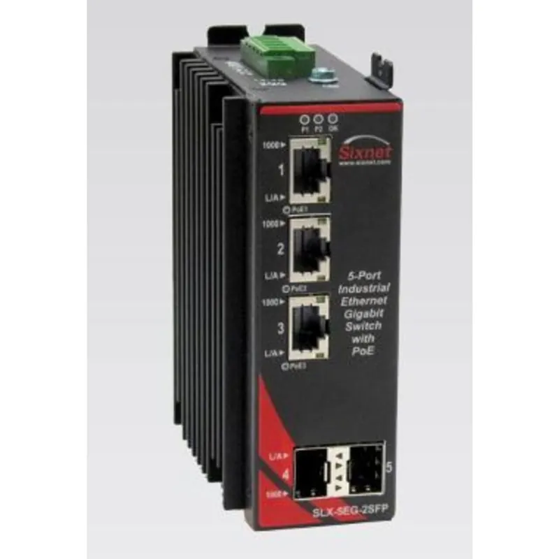 Bargain Ethernet Switch, POE, Unmanaged, Gigabit, 5 Port, DIN Rail