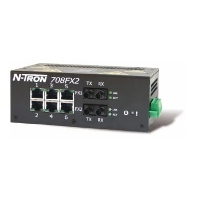 Fresh Stock Ethernet Switch, 8 Port, 10/100BaseTX, 100BaseFX, DIN Rail Mount