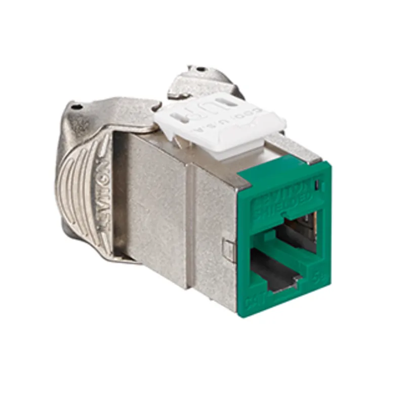 Trusted Brand Atlas-X1 Cat 5e Shielded QuickPort Connector, Green