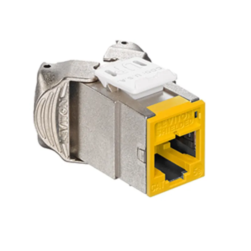 Crafted Atlas-X1 Cat 5e Shielded QuickPort Connector, Yellow