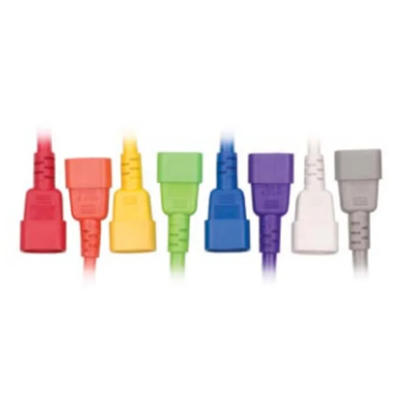 Time-Limited Power Cord, C14/C13. 10A, 250V, 18/3 SJT, Green, 6'