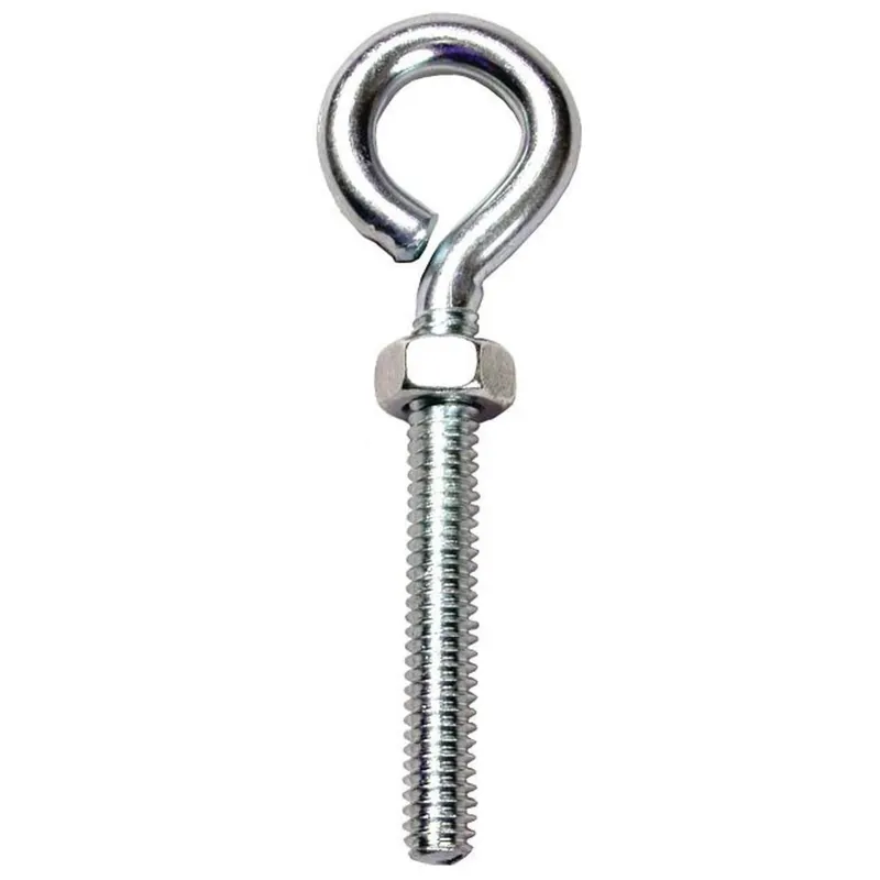Best Choice 3/8" x 4" Eye Bolt, Zinc Plated Steel, 50/Box