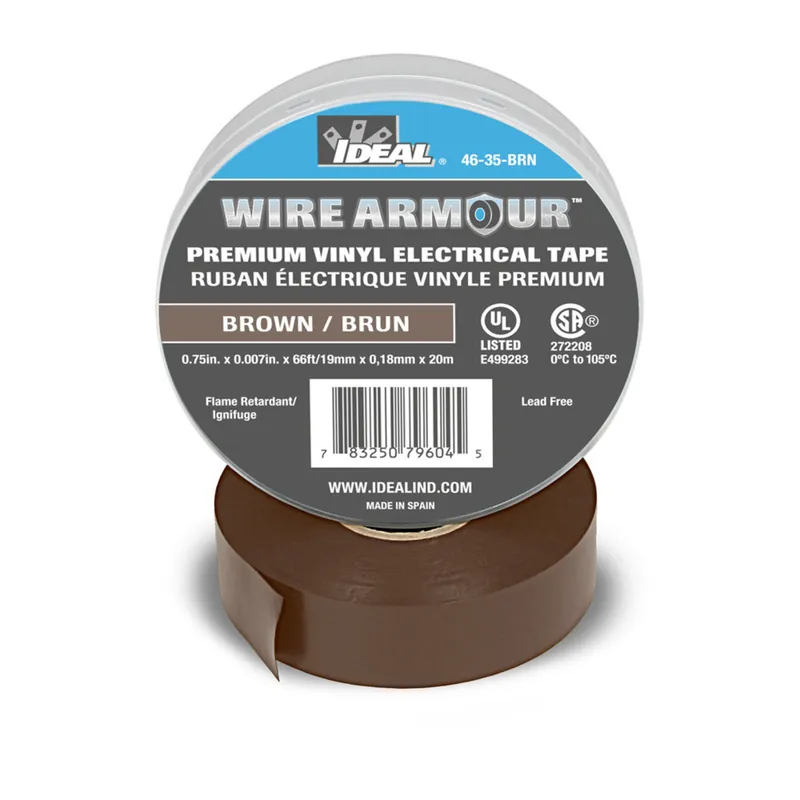 Vinyl Color Coding Tape, Brown, 3/4 X 66' In Demand