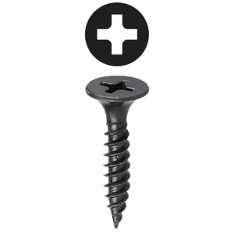 Best Seller Drywall Screw, 6 x 1-1/8, Phillips/Bugle, Fine Thread, Black Oxide