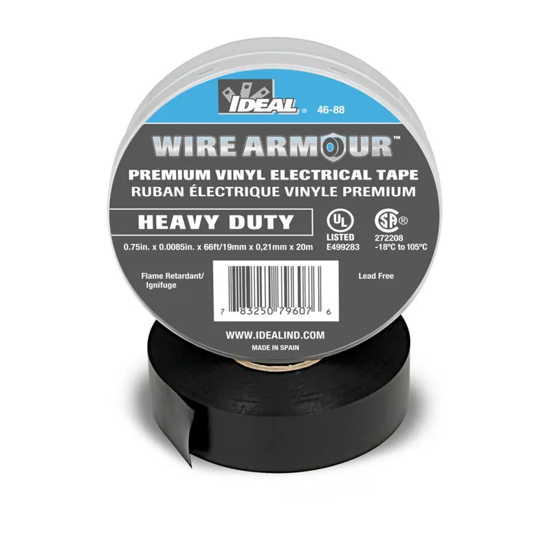 Vinyl Electrical Tape, Black, 3/4" X 66' Brand New