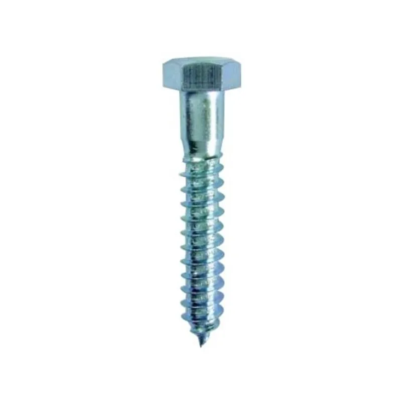 3/8 X 1-1/4 Hex Head Lag Screws Zinc Plated Handmade