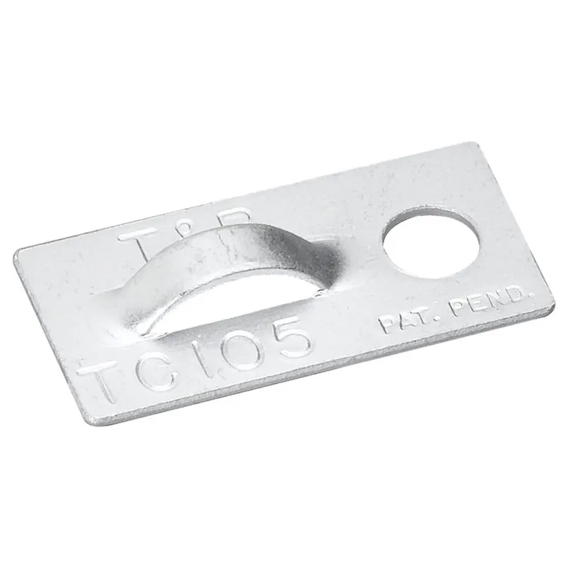Trusted Brand Mounting Plate, Aluminum, 1 x 1/2", #10 Screw