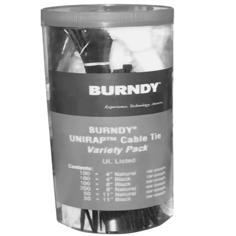 Bulk Order Cable Tie Canister Variety Pack, Mixed, Natural & Black