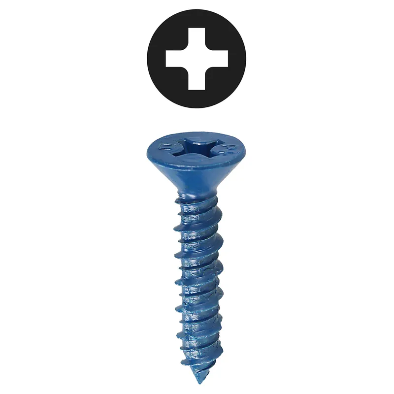 Bargain 1/4 x 1-1/4" Phillips Head Concrete Anchor System