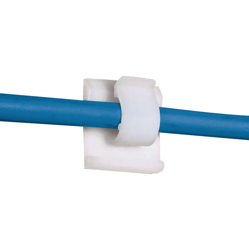 Worldwide Shipping ACC19-A-C Wire Clip, Natural, PA 6.6, Rubber Adh., 0.76x0.63", PK100