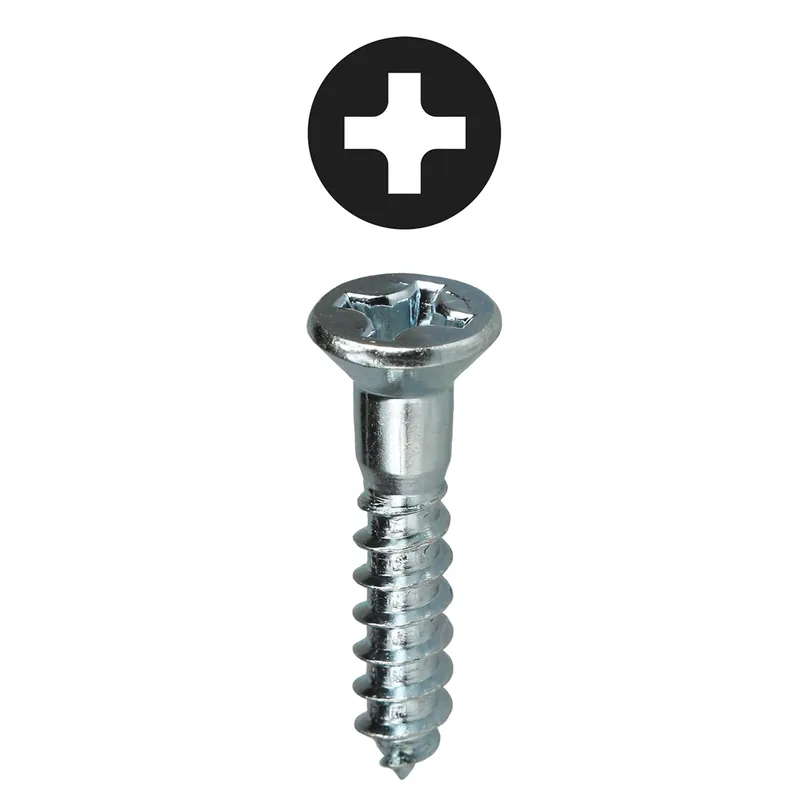 Wood Screw, Flat Head, Phillips, #8 x 1-1/4", Zinc Plated Steel Trending