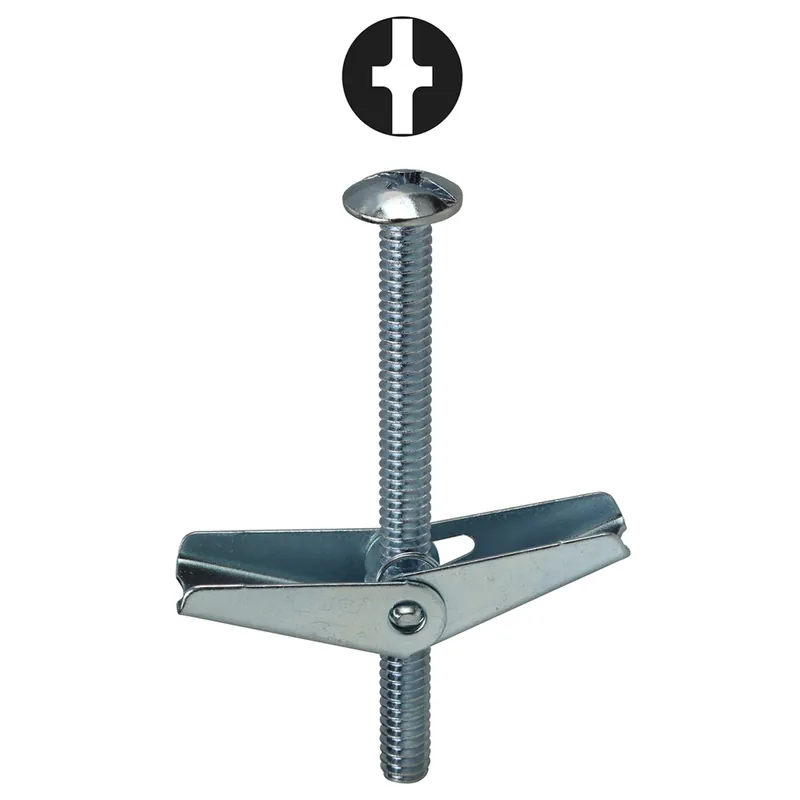 1/2" x 4" Toggle Bolt Mushroom Head-Spring Sale