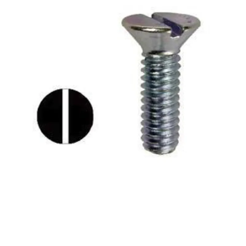 Best Seller #6-32 x 1/2" Flat Head Machine Screw, Slotted, Zinc Plated Steel
