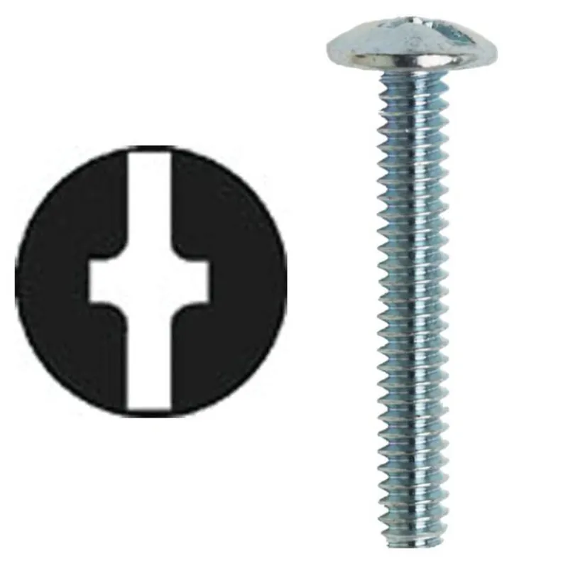 #6-32 x 2" Truss Head Machine Screw, Slotted/Phillipse Genuine