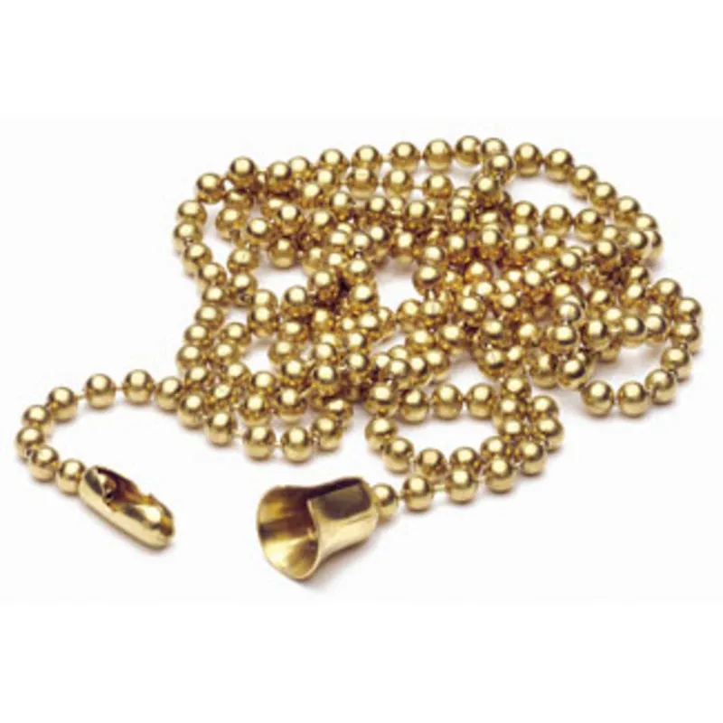 Fast Shipping Extension Chain, 3', #6 Ball, Brass