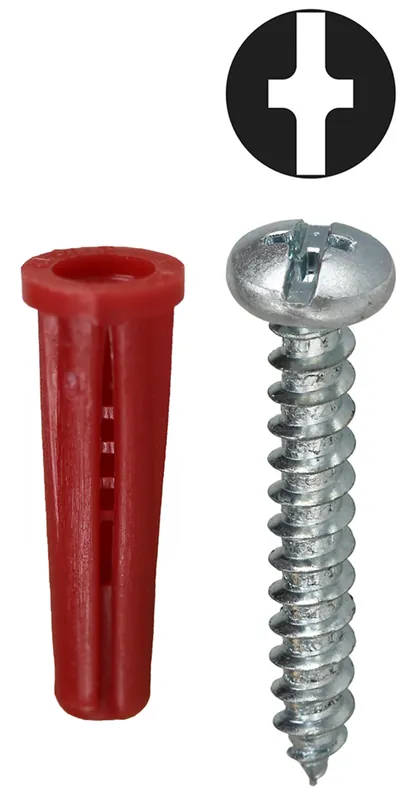 Anchor Kit, #10 Phillips/Slotted, #22 Red Anchor Factory Price