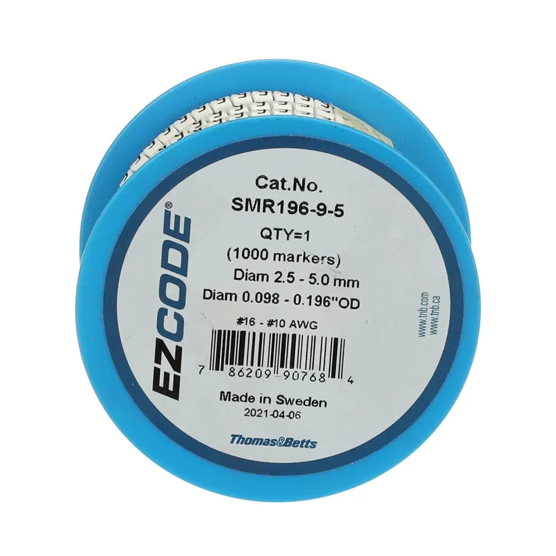 WIRE MARKER WH:5(RL/1000)AWG16-10 Worldwide Shipping