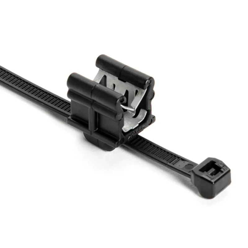 Weekend Sale OS Serrated Tie & Edge Clip, 6", EC19, Black