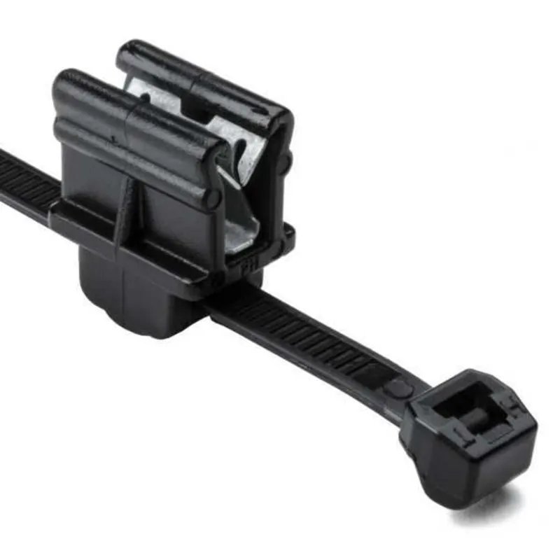 Worldwide Shipping Serrated Cable Tie & Edge Clip, 8", EC9, Black
