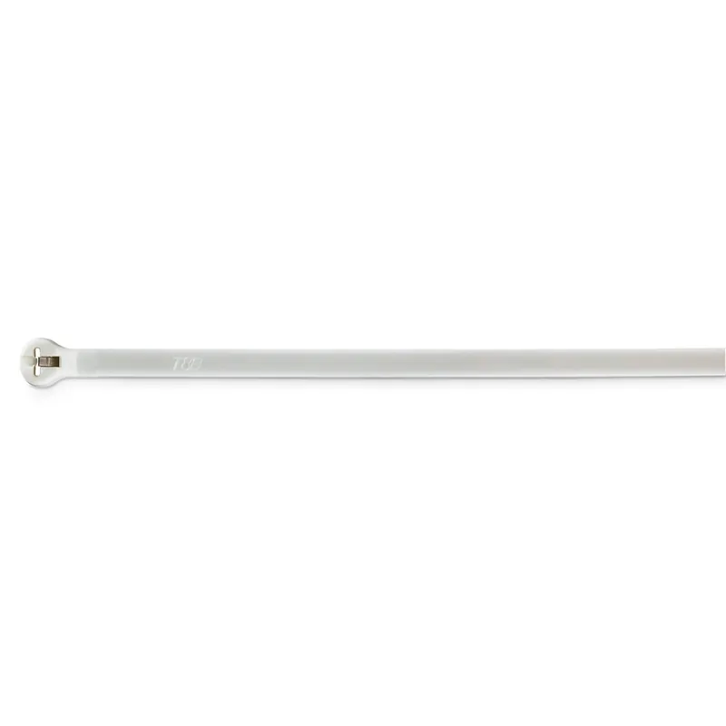 Time-Limited CABLE TIE 120LB 9IN WHI NYL FLM RTD