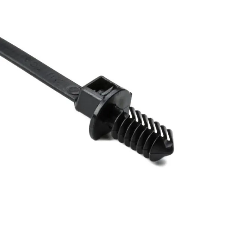 Cable Tie Fir Tree Push Mount, 8", Black Same Day Shipping