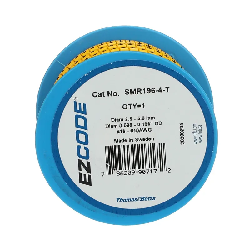 WIRE MARKER YEL:T(RL/1000)AWG16-10 Certified