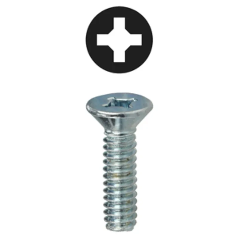 1/4" X 1-1/4" Flat Head Square/phillips Machine Zinc Viral