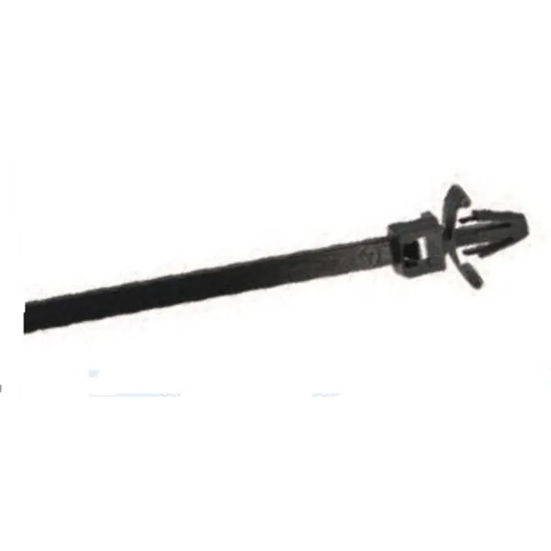 Fresh Stock Push Mount Cable Tie, UV Black Nylon, 6.23" Long