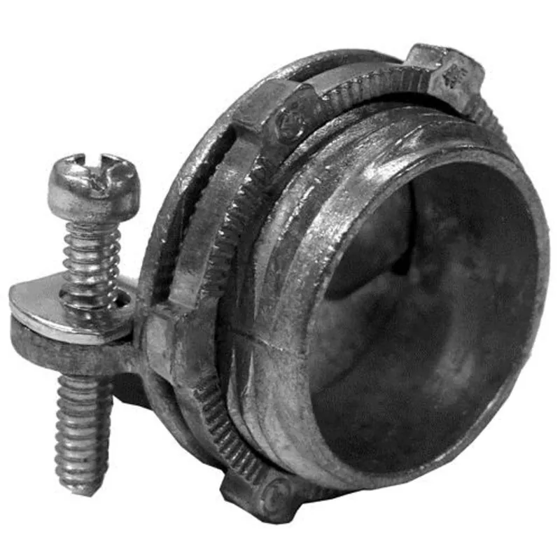 NM Cable Connector for Oval Cable, 2", 2-Screw Clamp, Zinc Die Cast Reduced Price