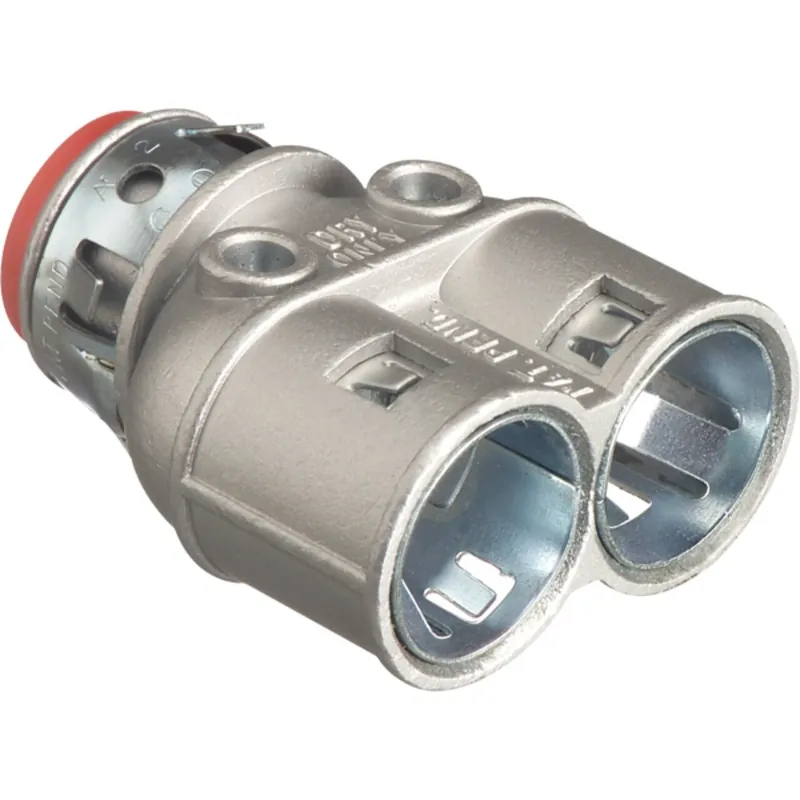 MC/AC Connector, 3/8", Duplex, Zinc Die Cast Clearance