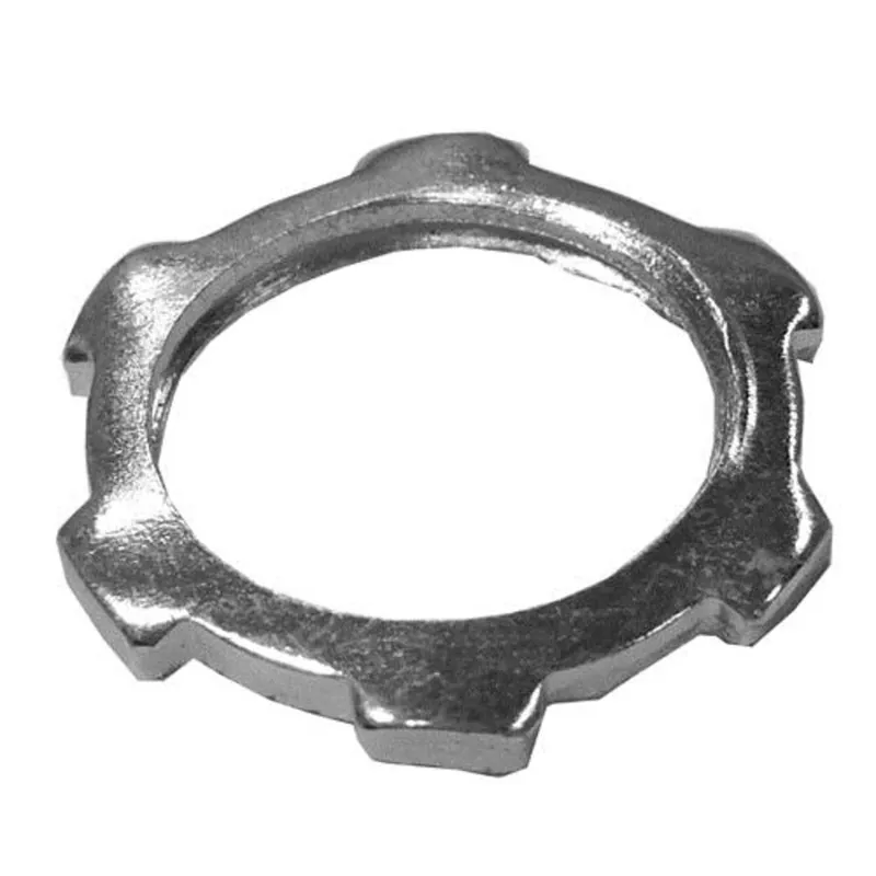 Same Day Shipping Conduit Locknut, 2-1/2" Diameter, Steel/Zinc
