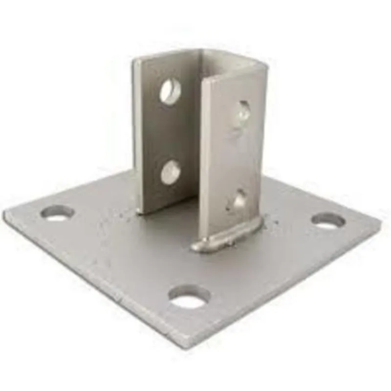 Wholesale Strut Post Base, Single, 6" X 6" X 3-1/2", Steel/Electro-Galvanized