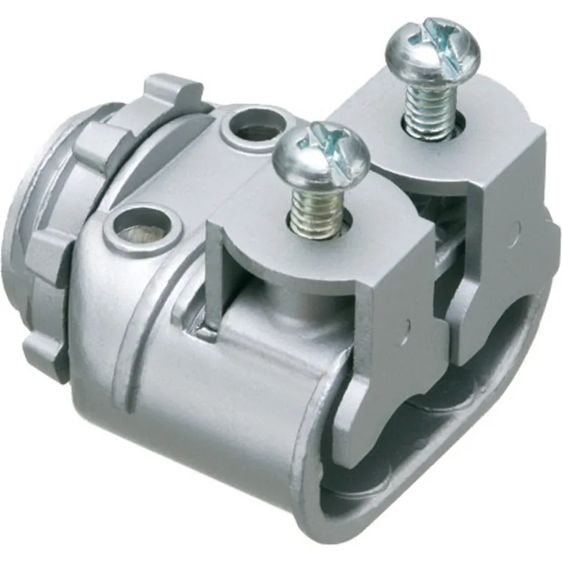 Limited Edition AC/MC/Flex Connector, Duplex, Saddle Type, 3/8", Zinc Die Cast