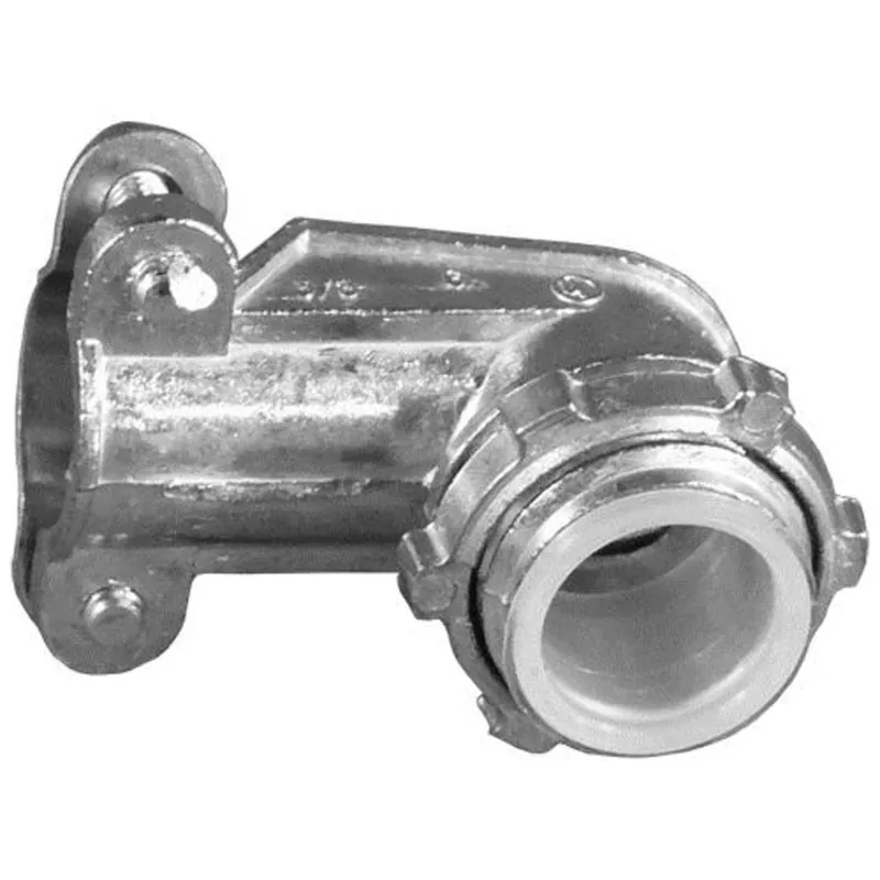 Today Only AC/MC/Flex Connector, 90 Degree, Two Screw Clamp Type, 3/4" Diameter, Zinc Die Cast