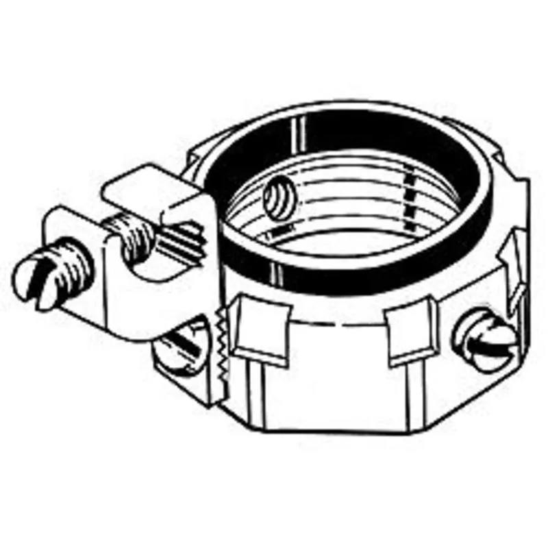 Fast Shipping Grounding Bushing, 3", Threaded, Insulated, Malleable Iron