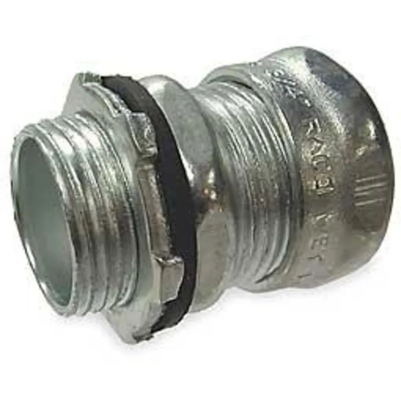 Final Sale EMT Compression Connector, 1-1/4 inch, Raintight, Steel