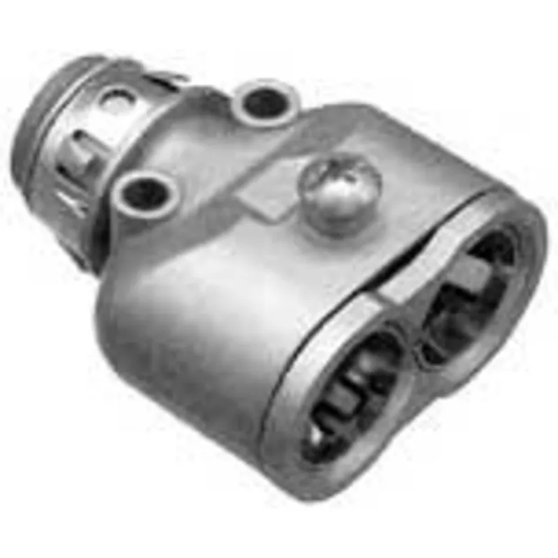 Express Delivery MC/AC Connector, 3/8", Insulated, Duplex, Zinc Die Cast