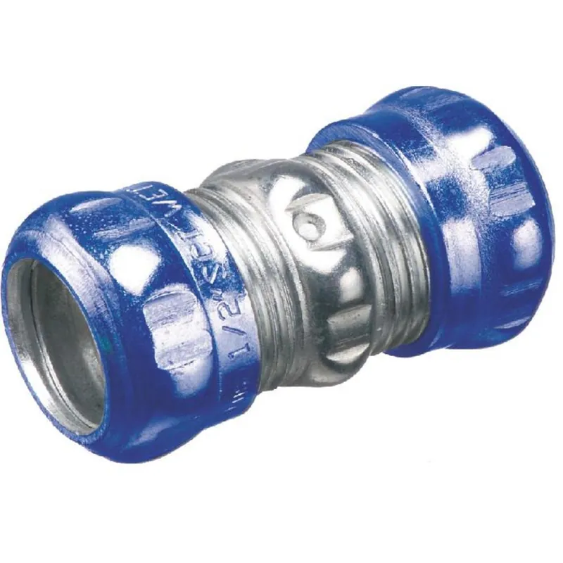 Super Sale EMT Compression Coupling, 1/2" Diameter, Raintight/Concrete Tight, Steel